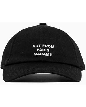 Drole de Monsieur Cappellino da baseball in cotone tinta unita - Nero