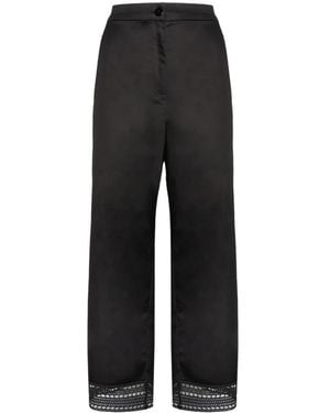 Elena Miro Wide Trousers - Negro