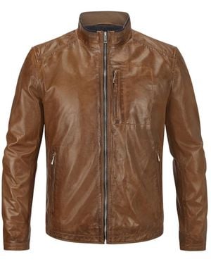 Milestone Msjumper Lederjacke - Braun