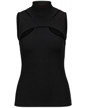 HUGO Sleeveless Tops - Negro