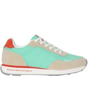 Ecoalf Grüne Synthetik-Sneakers Mika - Blau