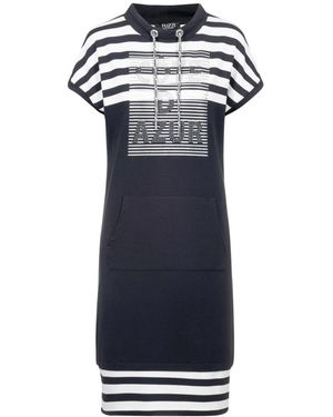 Tuzzi College Chic Kleid Mit Kordelzug - Blau