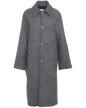 Semicouture Single-Breasted Coats - Grijs