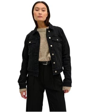 My Essential Wardrobe Denim Jackets - Black