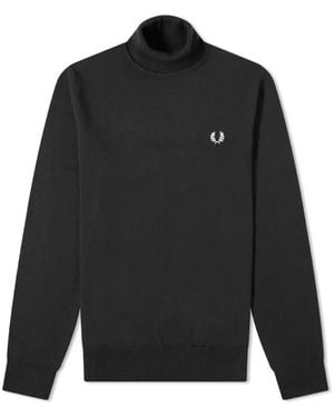 Fred Perry Turtlenecks - Black