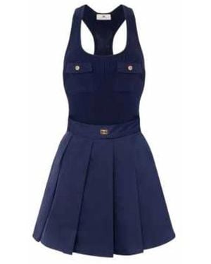 Elisabetta Franchi Short Dresses - Blu