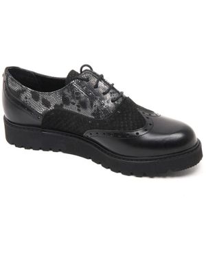 Trussardi Blaue Jeans Englischer Schuh Modell - Schwarz