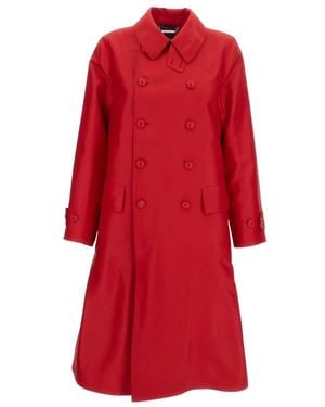 Ralph Lauren Double-Breasted Coats - Red