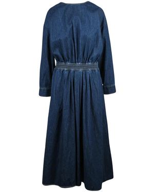 Bellerose Lange Denim Jurk - Blauw