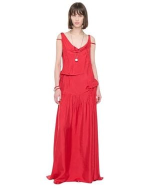 Plan C Long Dress - Rood