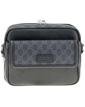 Gucci Gg Supreme Schultertasche - Schwarz