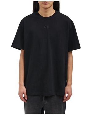 44 Label Group Graphic Crewneck T-Shirt - Zwart