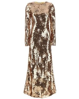 Rabanne Maxi-Jurk - Naturel