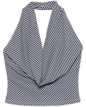 Frankie's Bikinis Sleeveless Tops - Blue
