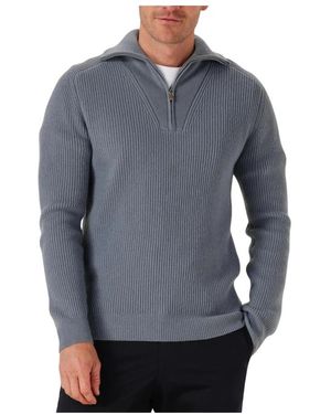 Profuomo Pullover Half Zip - Grau