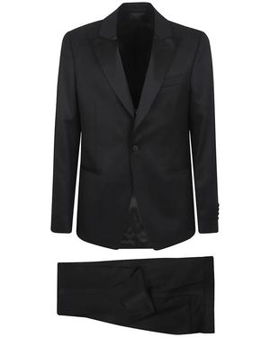 Lardini Single Breasted Suits - Black