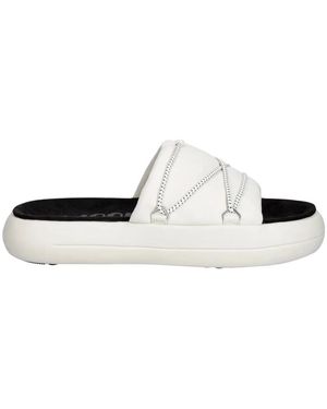 Moon Boot Sliders - Bianco