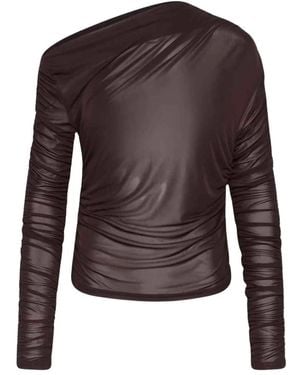 Gestuz One-Shoulder Top - Bruin