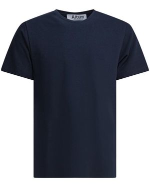 Altum Rundhals-T-Shirt Aus Baumwolle - Blau