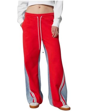 John Richmond Fleecehose Retro Regular Fit Rot