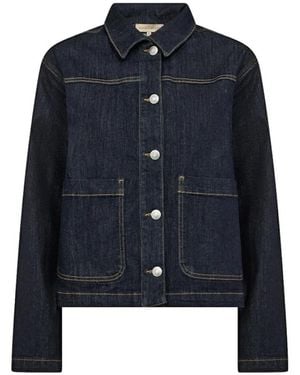 Soya Concept Denim Jas - Blauw