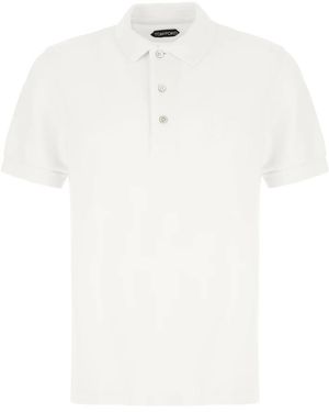 Tom Ford Piquet Polo - Wit