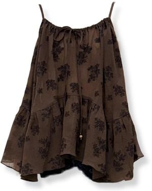 EPINGLER Sleeveless Tops - Marrone