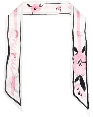 Marni Silky Scarves - Blanco