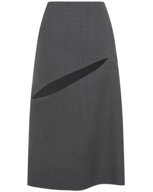 Jil Sander Midi Skirt - Grey