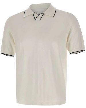 Kangra Tops ,Wit ,Katoen Polo Shirt - Naturel