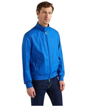 Harmont & Blaine Jassen ,Blauw ,Katoen Paper Touch Cotton Bomber Jacket