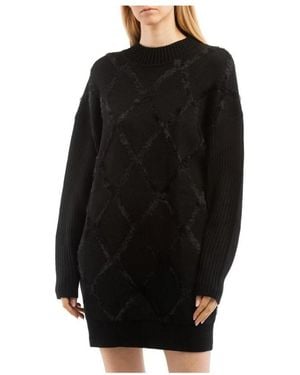 Patrizia Pepe Knitted Dresses - Nero