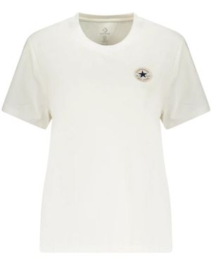Converse Tops ,Wit ,Katoen Chuck Taylor Patch T-Shirt