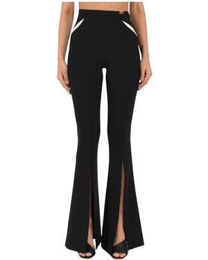 Elisabetta Franchi Wide Trousers - Black