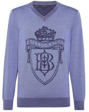 Billionaire Pullover Love - Blau