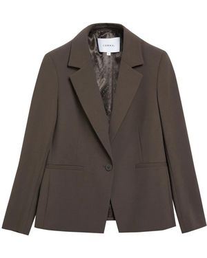 Comma, Jassen ,Bruin ,Polyester Viscose Mix Blazer