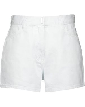 Givenchy Witte Slim-Fit Denim Shorts