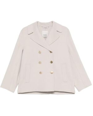 Max Mara Margot Zweireihiger Blazer - Natur