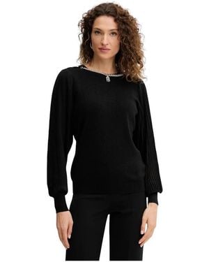 Fracomina Round-Neck Knitwear - Negro