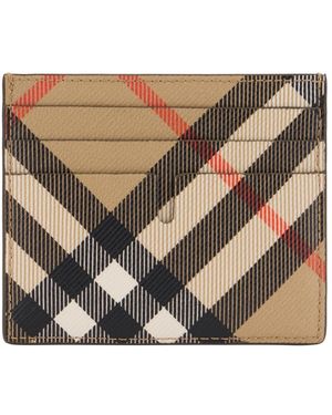 Burberry Accessoires ,Katoen Vintage Check Cardholder - Metallic