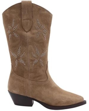 Alpe Cowboy Boots - Brown