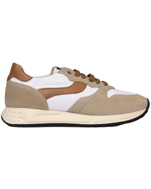 Exton Sportlicher wildleder- und stoff-sneaker - Weiß