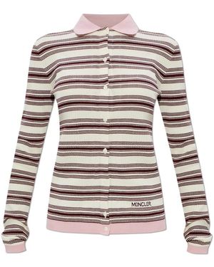 Moncler Logo Cardigan - Naturel
