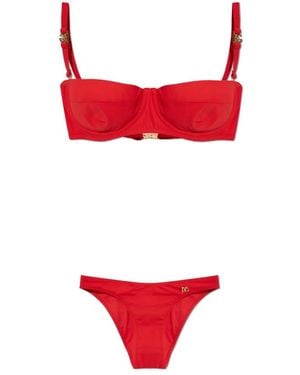Dolce & Gabbana Badmode ,Rood ,Tweed Tweedelig Badpak