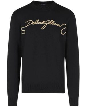 Dolce & Gabbana Round-Neck Knitwear - Noir