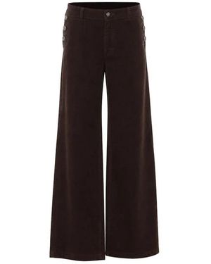 Liu Jo Broeken ,Bruin ,Katoen B. Up Flared Jeans