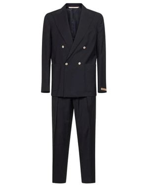 BRIGLIA Double Breasted Suits - Nero