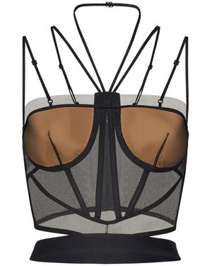 Nensi Dojaka Sleeveless Tops - Black