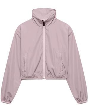 Gcds Jassen ,Roze ,Polyester Essentials Crop Windbreaker - Paars