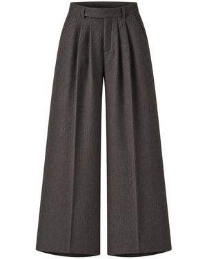 LE SULLY STUDIO Wide Trousers - Grigio
